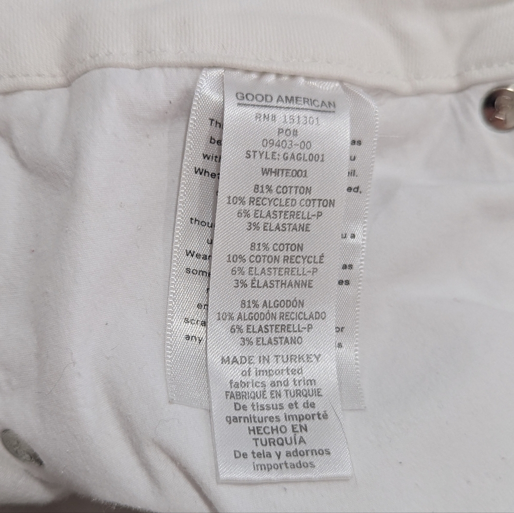 Good American White Skinny High Rise Jeans Size 16 Never Worn - Picture 6 of 12